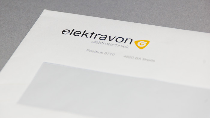 Detail van een enveloppe