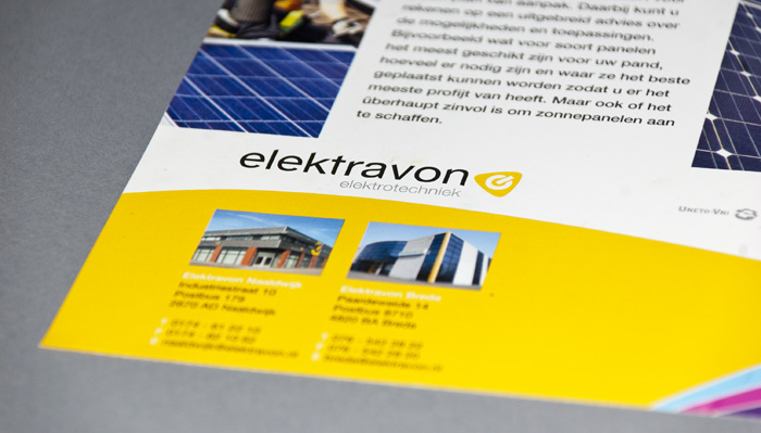 Detail van een flyer
