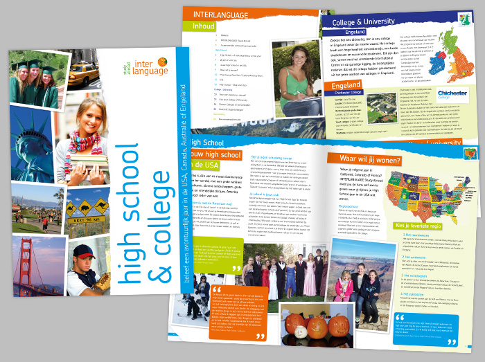 Voorbeeld van het binnenwerk van een brochure Voorbeeld van het binnenwerk van een brochure